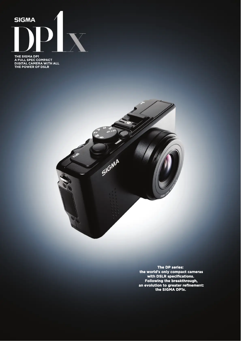 Page 1 de la notice Brochure Sigma DP1 X