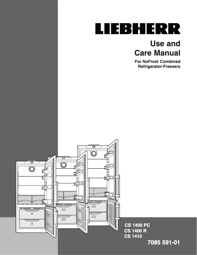 Page 1 de la notice Manuel d'utilisation et d'entretien Liebherr CS 1400 R