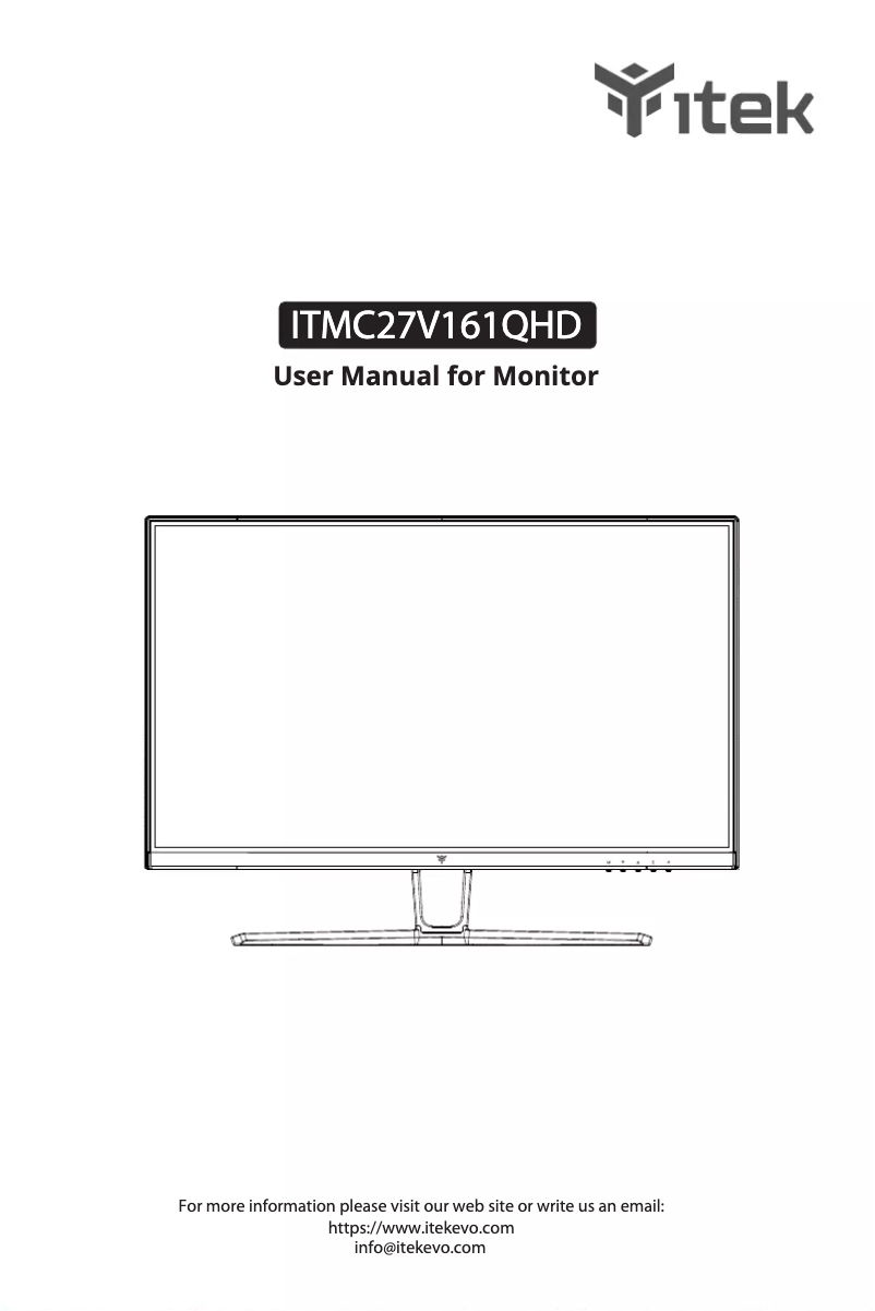 Page 1 de la notice Manuel utilisateur iTek ITMC27V161QHD