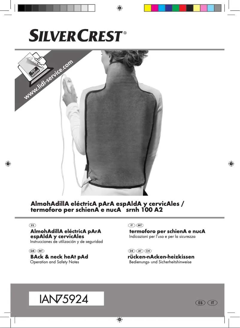 Image de la première page du manuel de l'appareil SRNH 100 A2