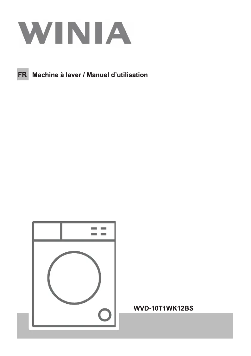 Page n°1 - Manuel utilisateur Winia WVD-10T1WK12BS