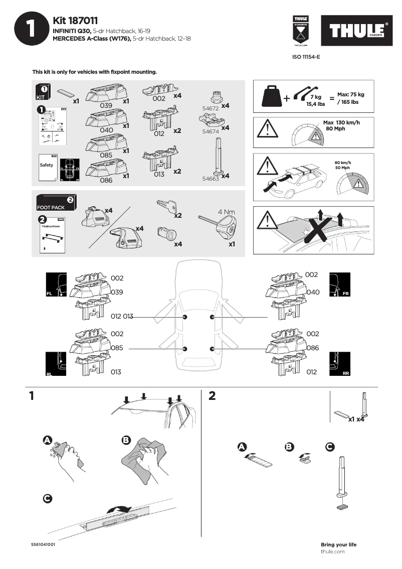 Image de la première page du manuel de l'appareil Kit 187011