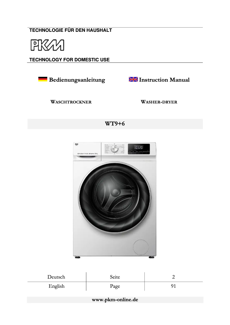 Image de la première page du manuel de l'appareil WT9+6