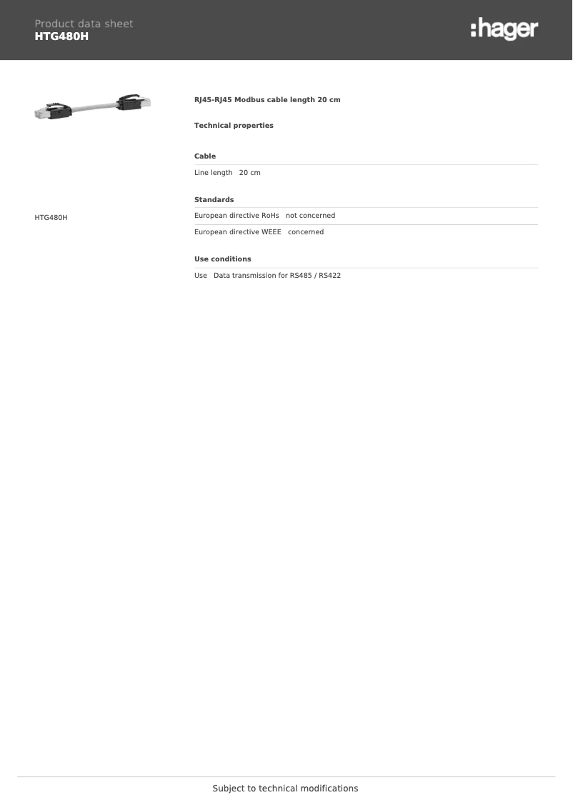 Image de la première page du manuel de l'appareil HTG480H