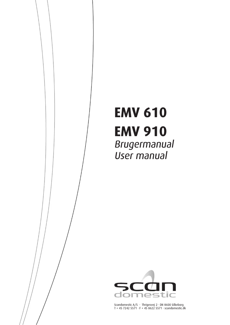 Image de la première page du manuel de l'appareil EMV 610