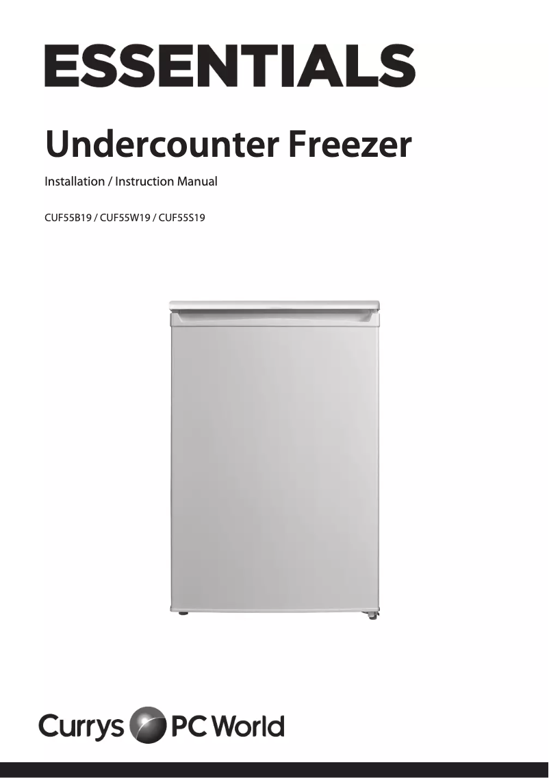 Page n°1 - Manuel utilisateur Currys Essentials CUF55W19