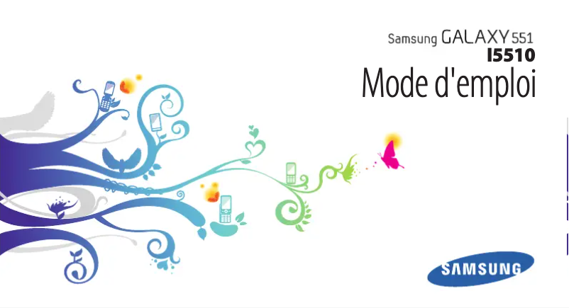 Page 1 de la notice Manuel utilisateur Samsung Galaxy GT-I5510