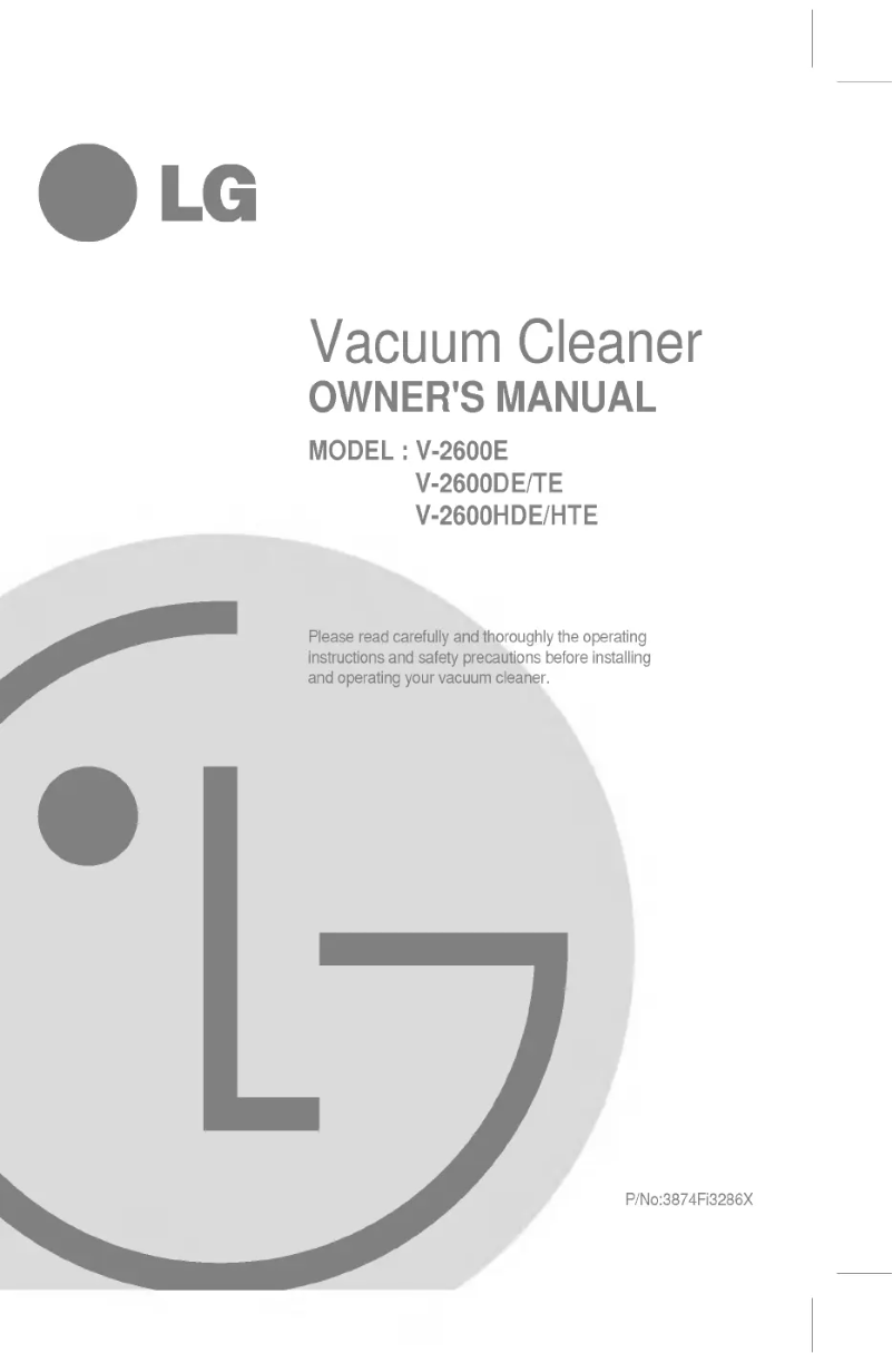 Page 1 of the manual User Manual LG VT2600E