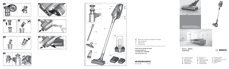 Page 1 de la notice Manuel utilisateur Bosch Unlimited BCS1TOPNC