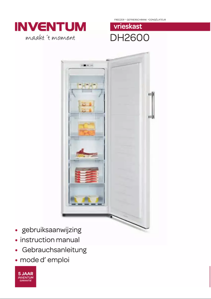 Page n°1 - Manuel utilisateur Inventum DH2600