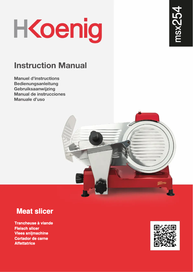 Image de la première page du manuel de l'appareil MSX254