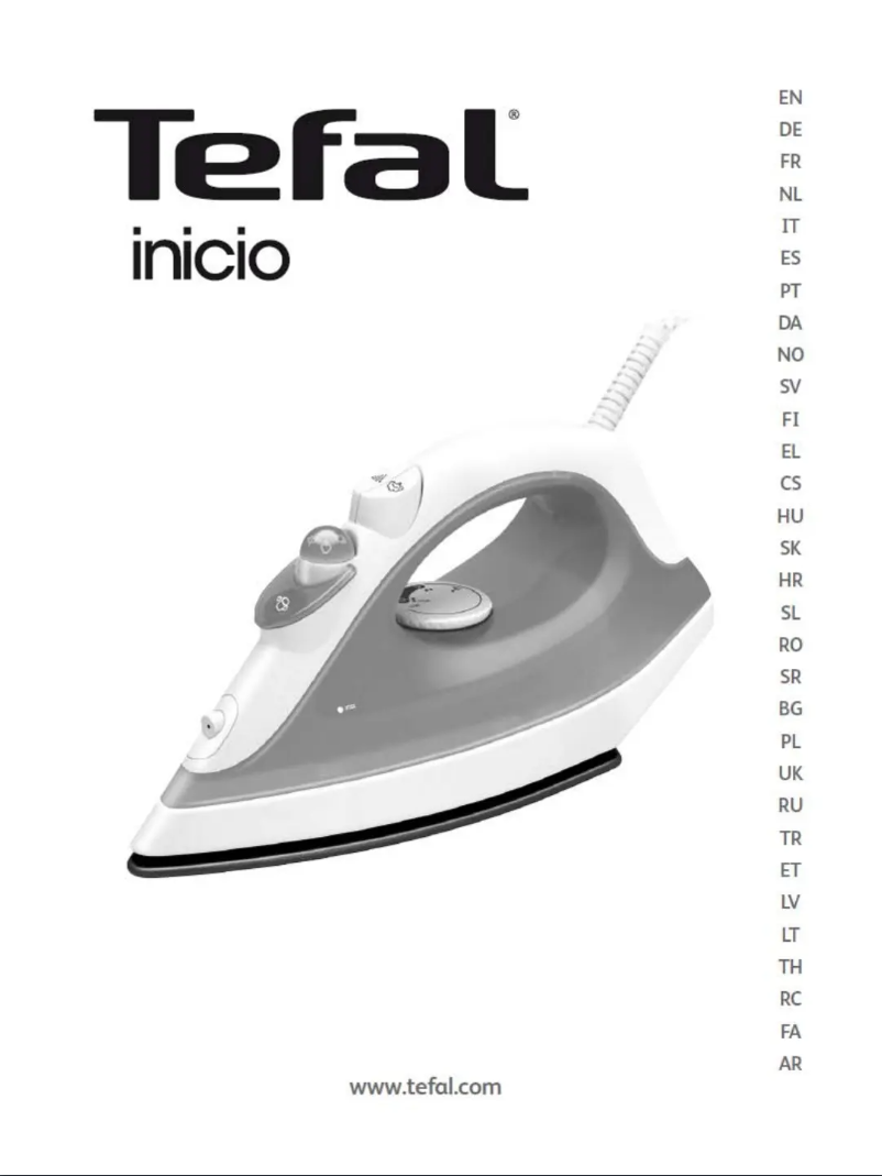 Page n°1 - Manuel utilisateur Tefal INICIO