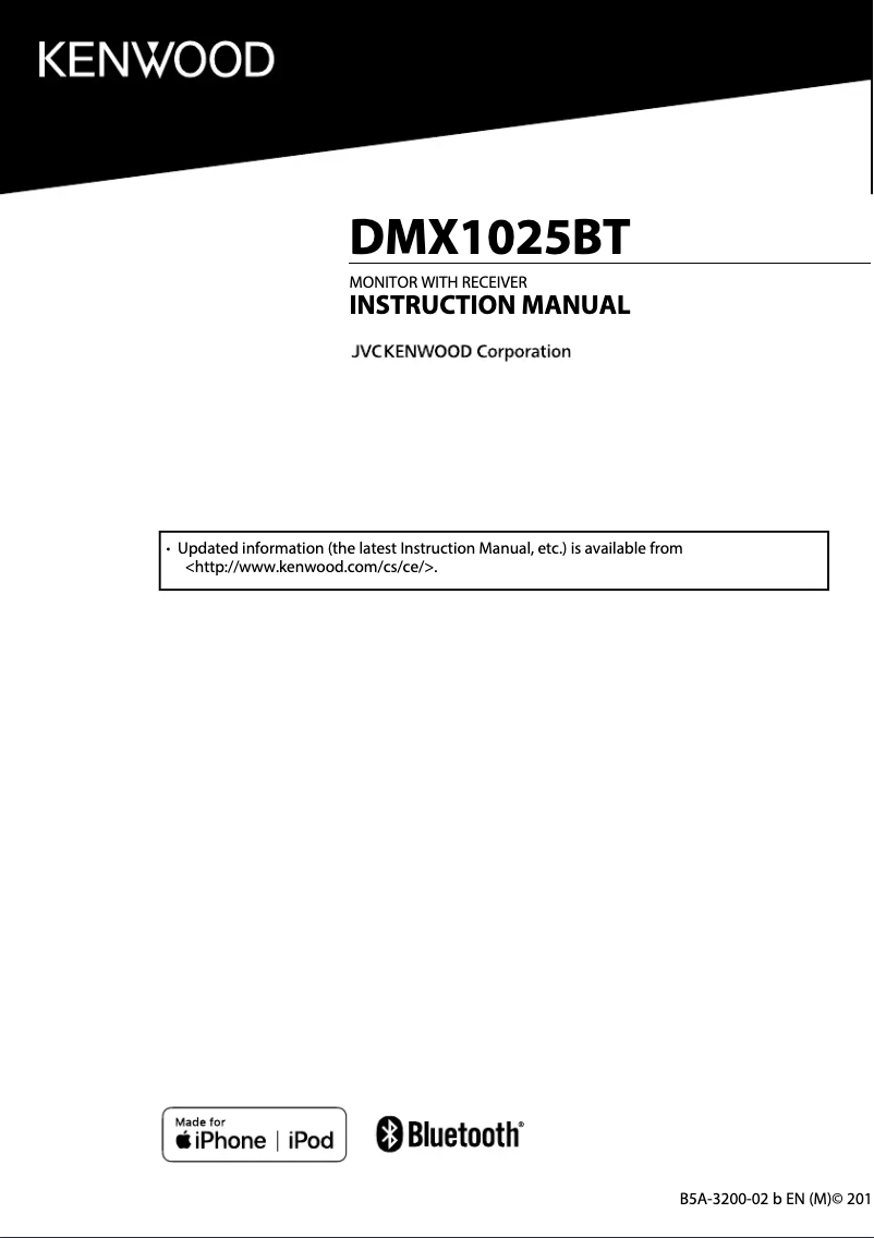 Page n°1 - Manuel utilisateur Kenwood DMX1025BT