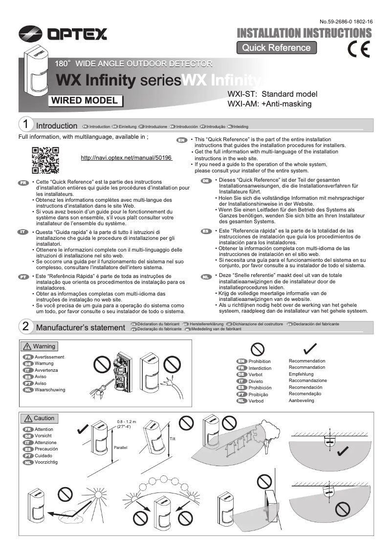 Image de la première page du manuel de l'appareil WXI-AM