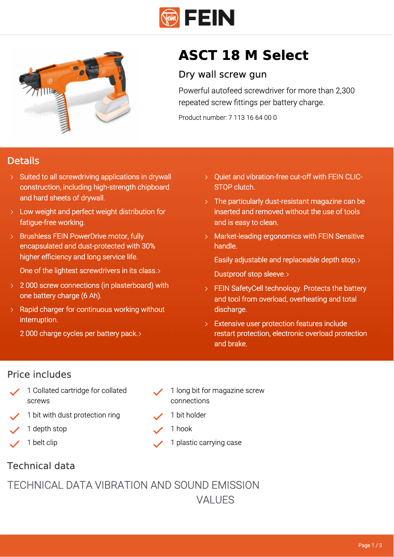 Image de la première page du manuel de l'appareil ASCT 18 M Select