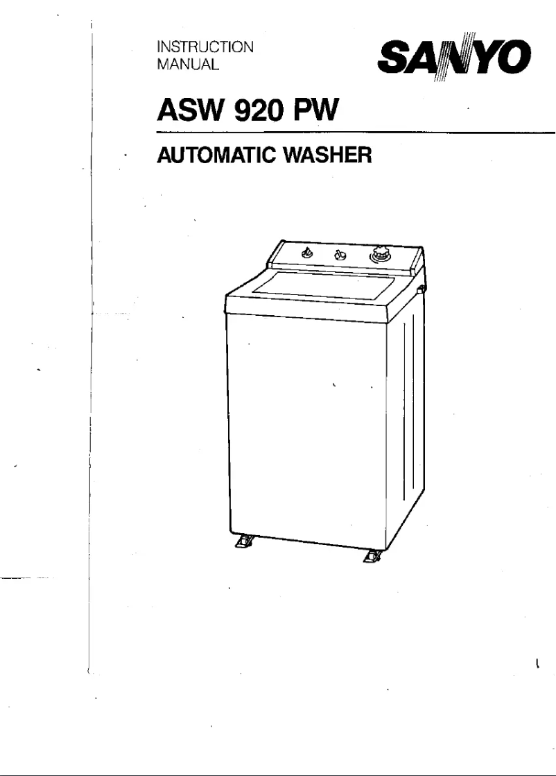 Image de la première page du manuel de l'appareil ASW-920PW
