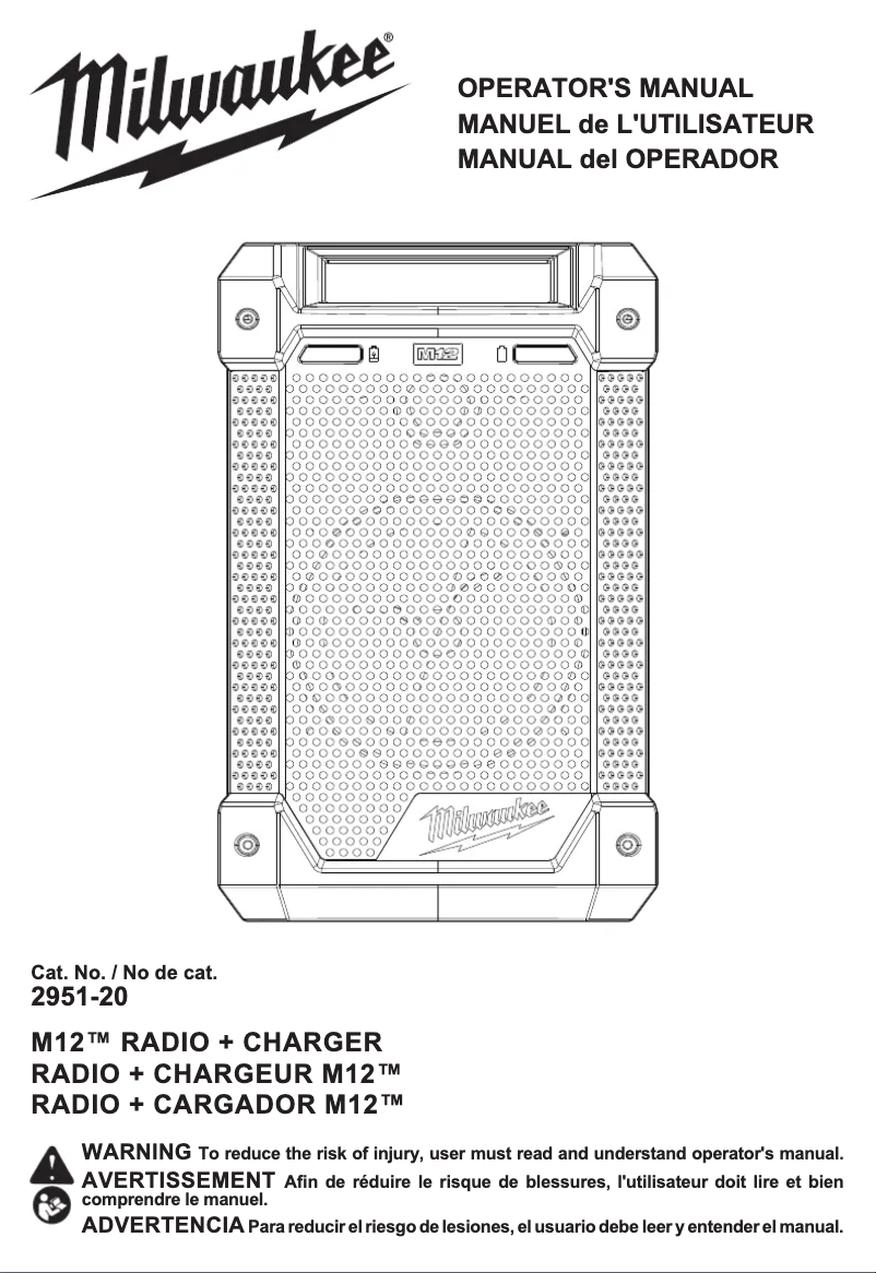 Imagen de la primera página del manual del dispositivo 2951-20