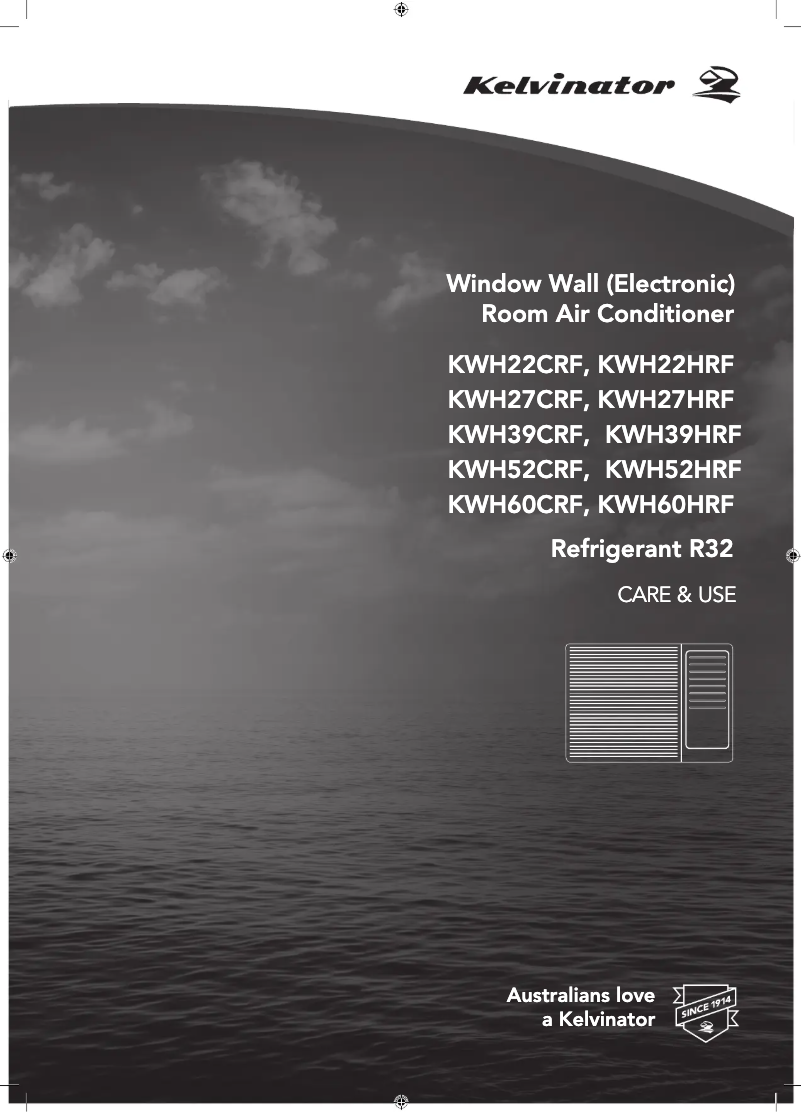 Page n°1 - Manuel utilisateur Kelvinator KWH22CRF