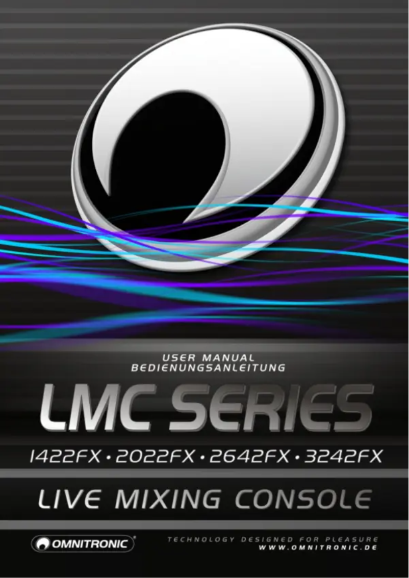 Page n°1 - Manuel utilisateur Omnitronic LMC-1422FX