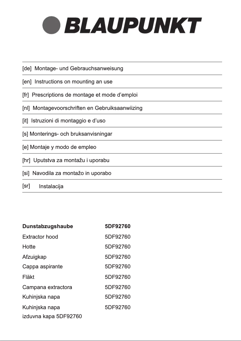 Image de la première page du manuel de l'appareil 5DF92760
