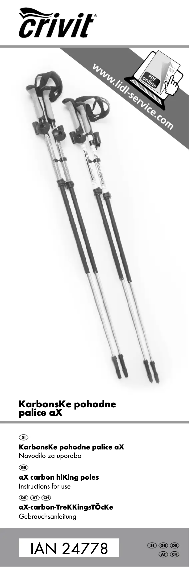 Page n°1 - Manuel utilisateur Crivit IAN 24778