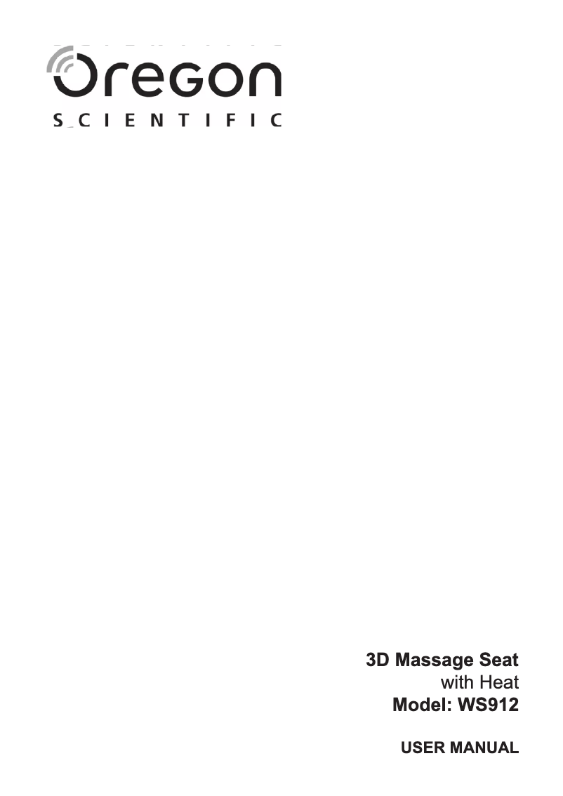 Image de la première page du manuel de l'appareil WS912