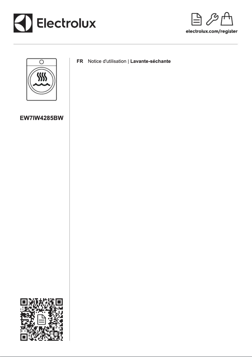 Page 1 de la notice Manuel utilisateur Electrolux EW7IW4285BW
