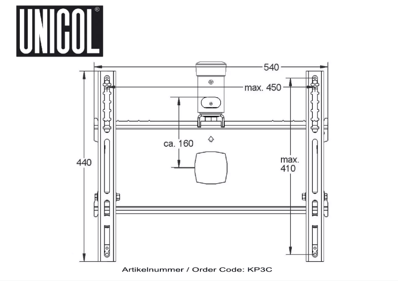 Page n°1 - Manuel utilisateur Unicol KP320CB