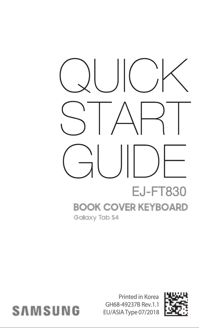 Page n°1 - Manuel utilisateur Samsung EJ-FT830