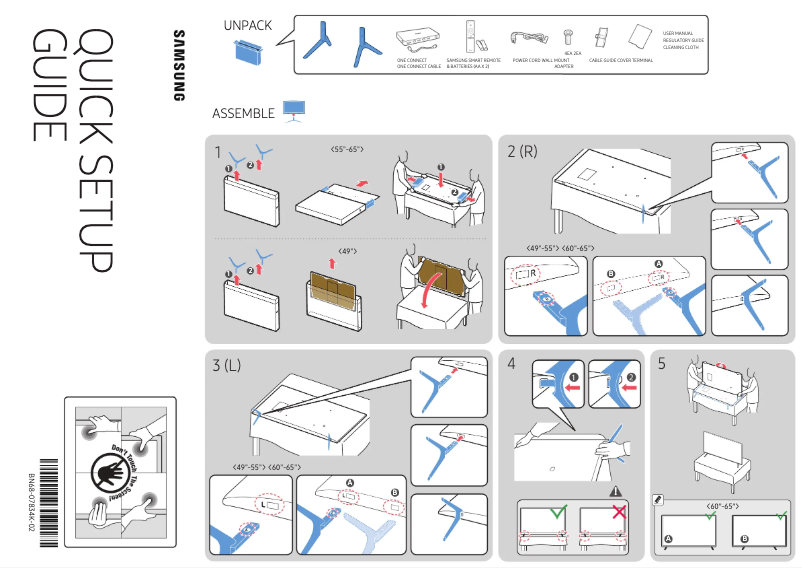 Image de la première page du manuel de l'appareil UN49KS8000F