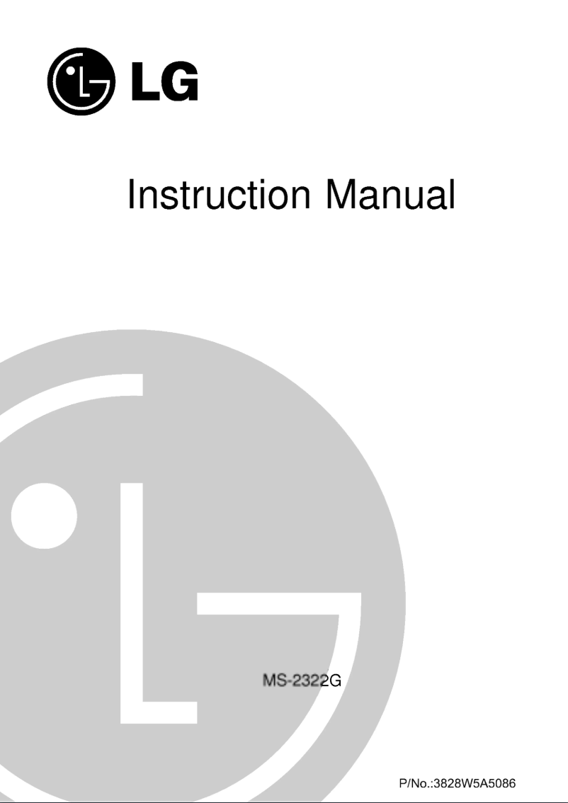 Image de la première page du manuel de l'appareil MS-2322G