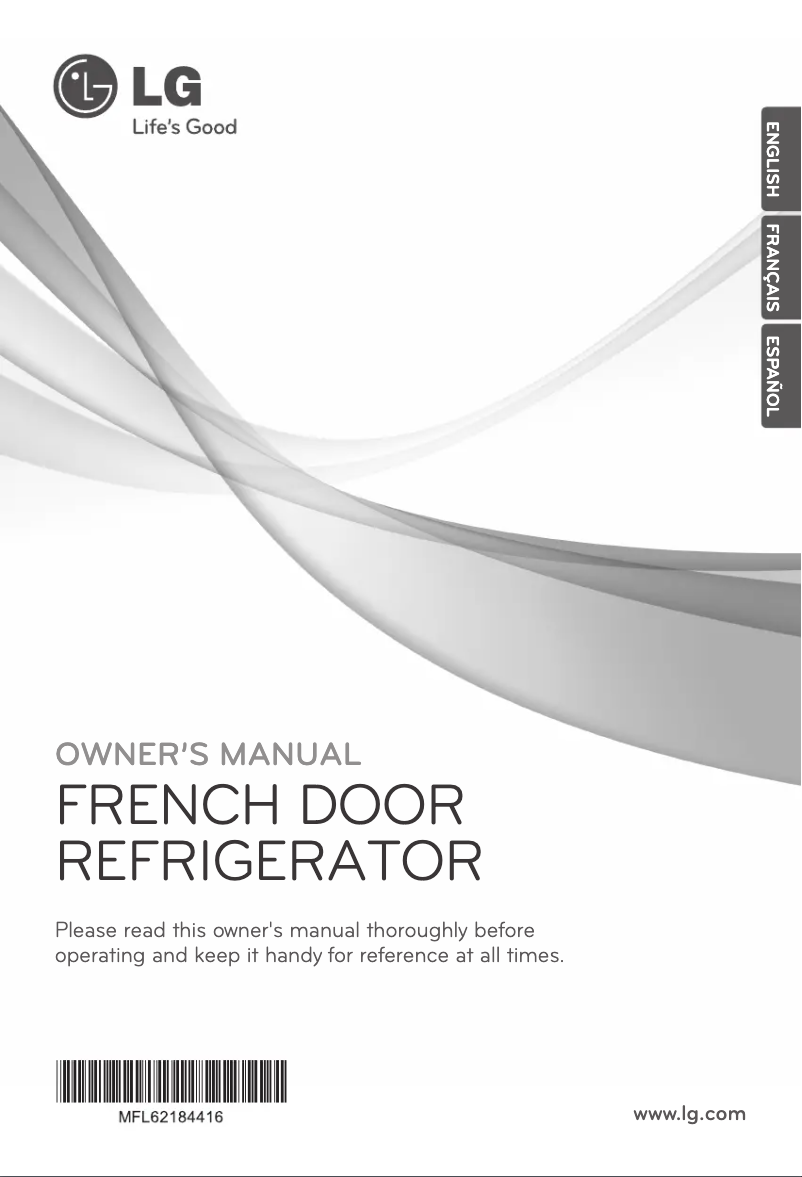 Page 1 de la notice Manuel utilisateur LG LFX31925SB