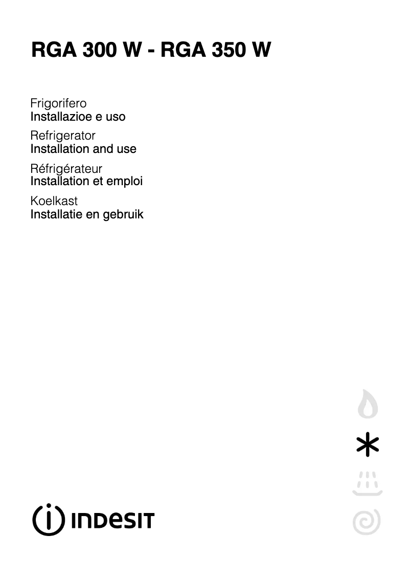 Image de la première page du manuel de l'appareil RGA 300 W