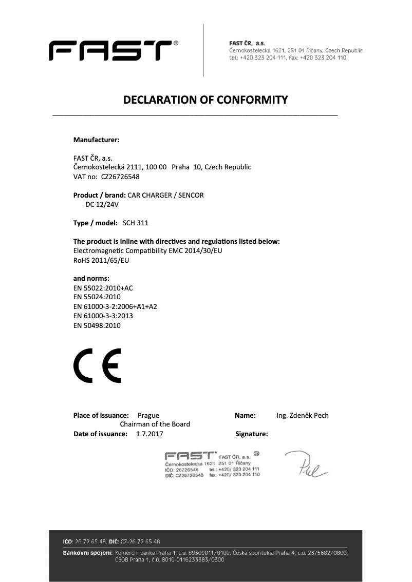Page 1 de la notice Manuel utilisateur Sencor SCH 311