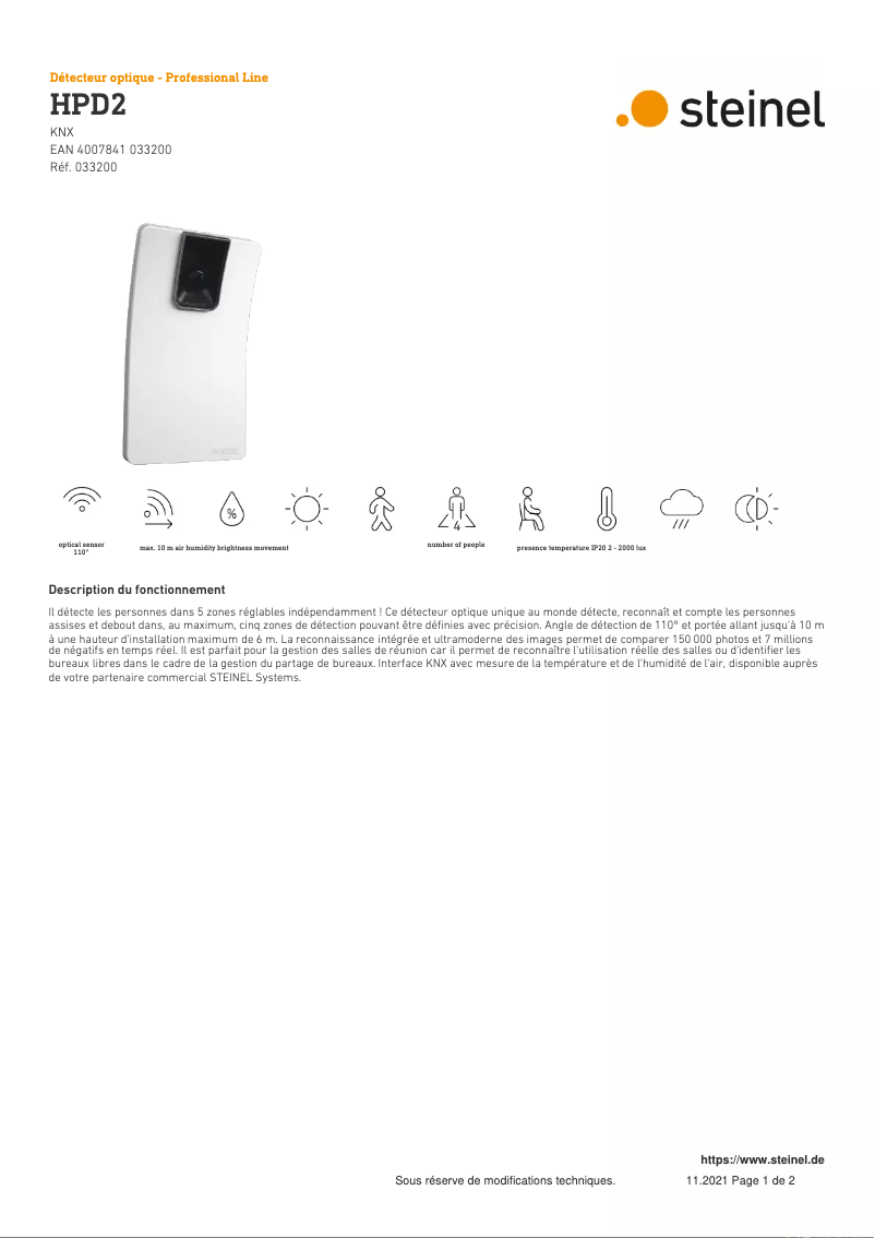 Imagen de la primera página del manual del dispositivo HPD2