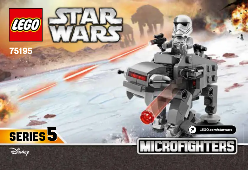 Page 1 de la notice Consignes visuelles Lego Star Wars 75195