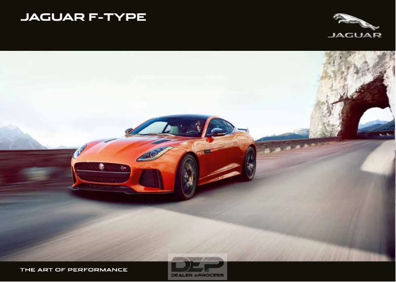 Page 1 de la notice Manuel utilisateur Jaguar F-Type (2016)