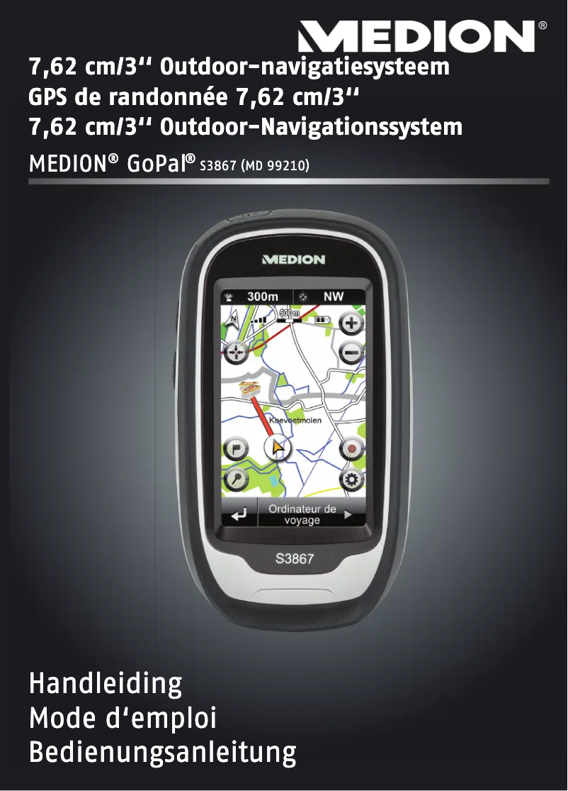 Page 1 de la notice Manuel utilisateur Medion GoPal S3867