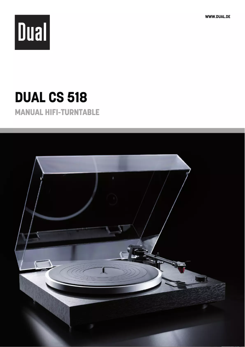 Image de la première page du manuel de l'appareil CS 518