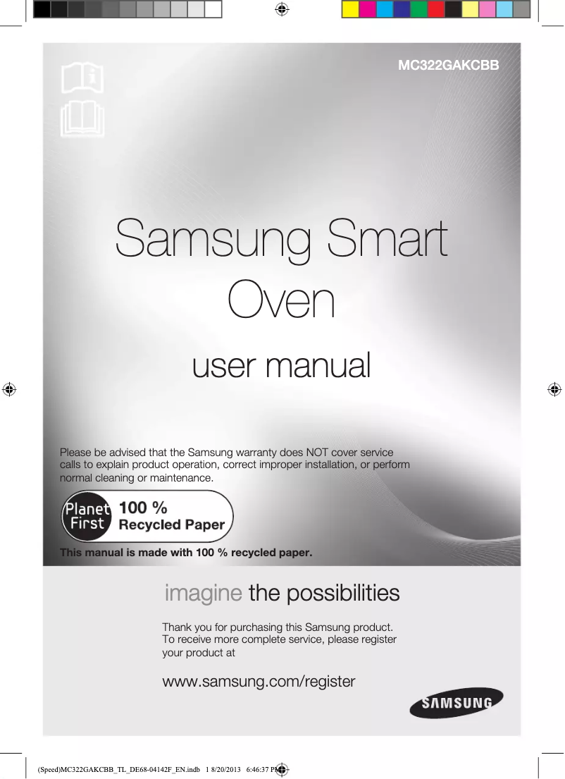 Página 1 del manual Manual de usuario Samsung MC322GAKCBB