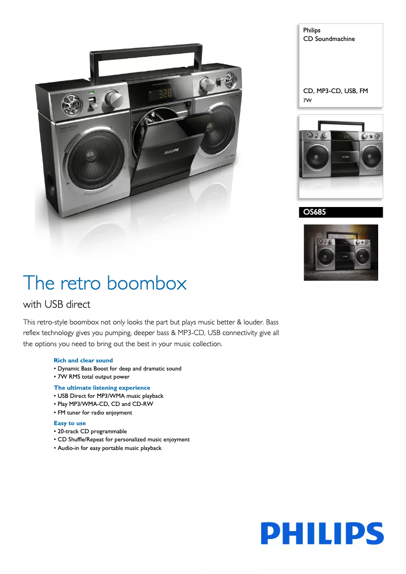 Image de la première page du manuel de l'appareil OS685