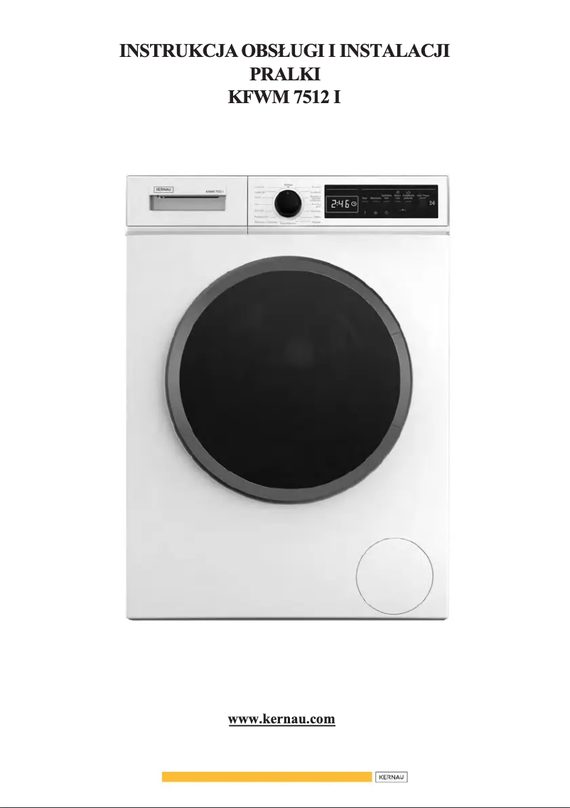 Página 1 del manual Manual de usuario Kernau KFWM 7512 I