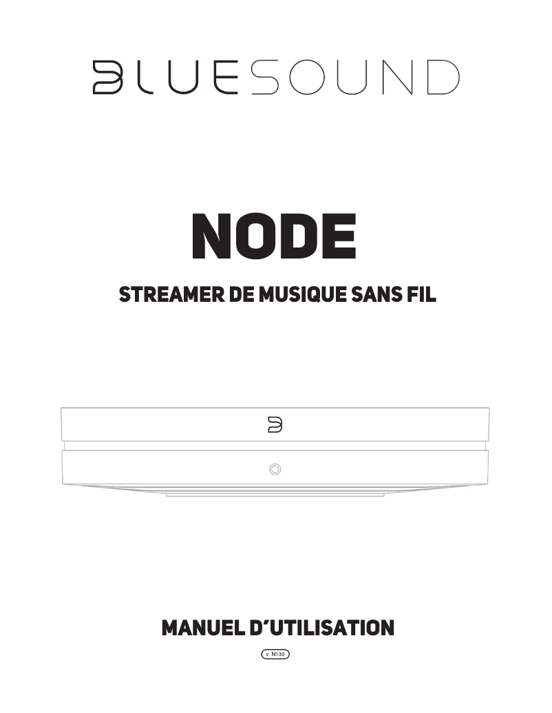Image de la première page du manuel de l'appareil Node N130