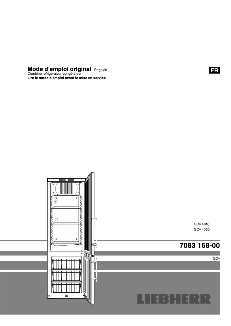 Page 1 de la notice Manuel utilisateur Liebherr GCv 4060 ProfiLine