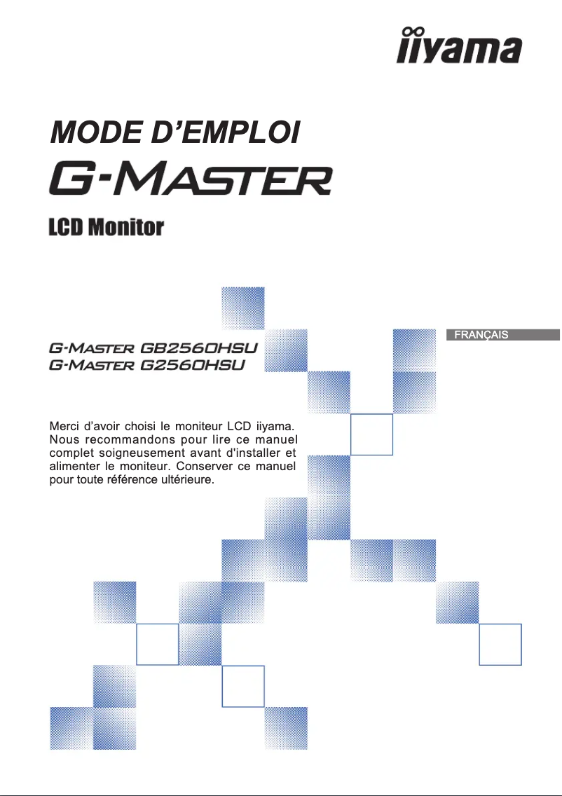 Page n°1 - Manuel utilisateur Iiyama G-Master G2560HSU