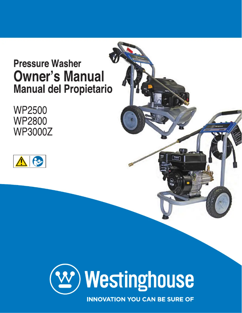 Page n°1 - Manuel utilisateur Westinghouse WP3000Z