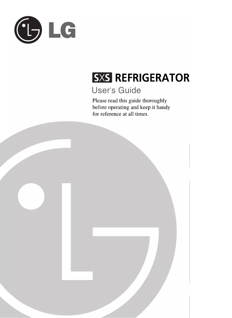 Page 1 de la notice Manuel utilisateur LG GR-G287STW