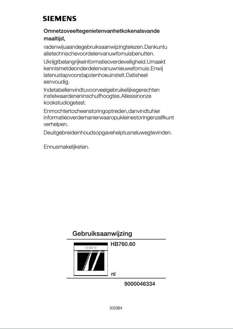 Image de la première page du manuel de l'appareil Hb760260