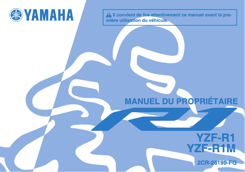 Page n°1 - Manuel utilisateur Yamaha YZF-R1 (2015)