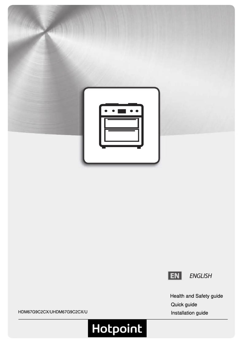 Page 1 de la notice Instructions / montage Hotpoint HDM67G9C2CX/U